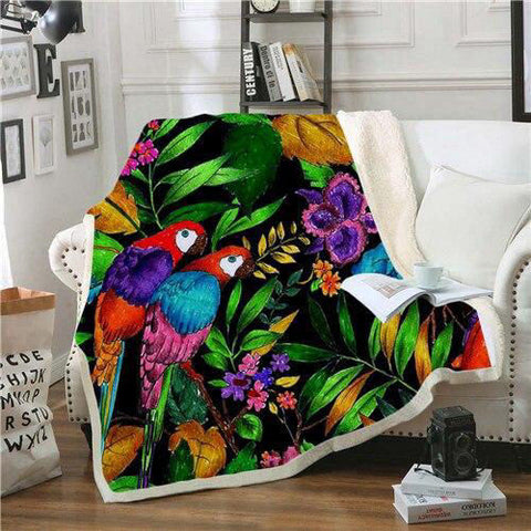 Couverture Perroquet Multicolore