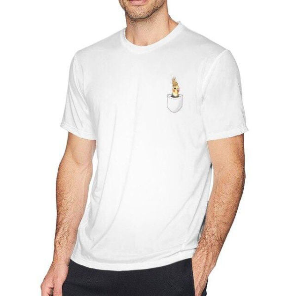T-shirt Perroquet<br> Poche à Calopsitte