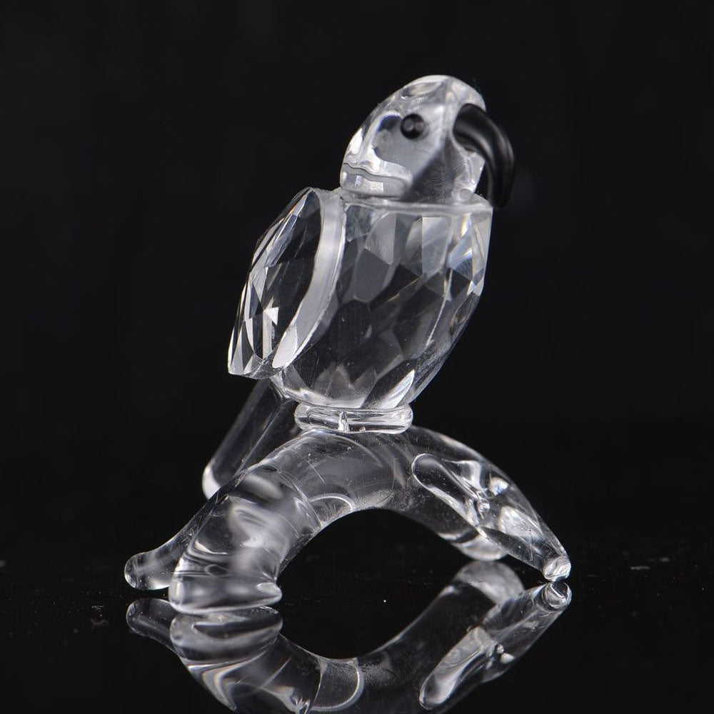 Statue perroquet cristal