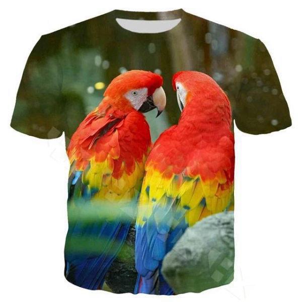 T-Shirt avec Perroquets | Perroquet-Royal