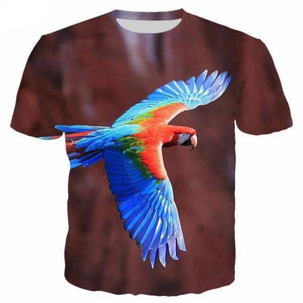 T-Shirt Perroquet Ara Volant | Perroquet-Royal