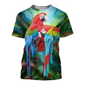 T-Shirt Perroquet Multicolore Homme | Perroquet-Royal