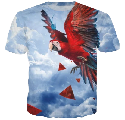 T-Shirt Perroquet Nuage | Perroquet-Royal