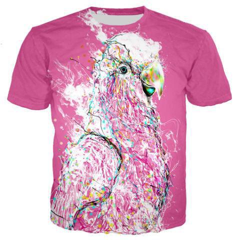 T-Shirt Perroquet Rose | Perroquet-Royal