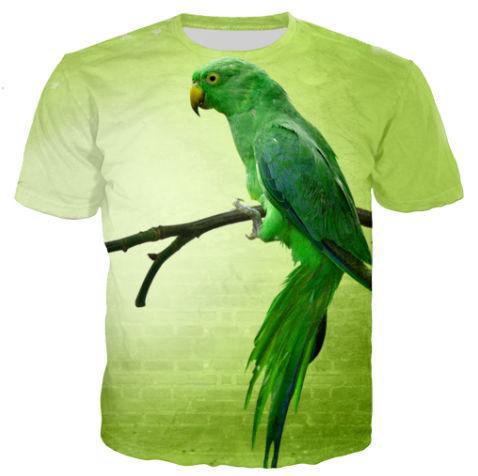 T-Shirt Perroquet Vert | Perroquet-Royal
