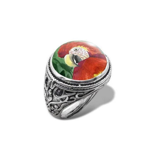 Bague Perroquet<br> Ara Légendaire